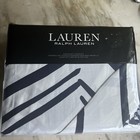 Size King - Ralph Lauren 3pc Duvet Cover Set Shelbourne Geo 100% Cotton NEW $350
