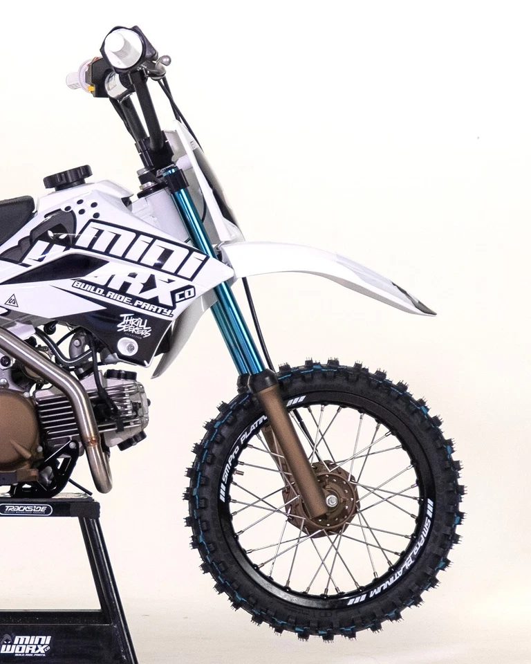 SM Pro Platinum Black Rim Set - Kawasaki KLX110 - Front & Rear Rims - BBR Excel - Image 3 of 4