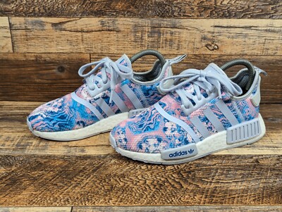 Adidas NMD R1 EASTER Blue Pink White TIE DYE Youth Size