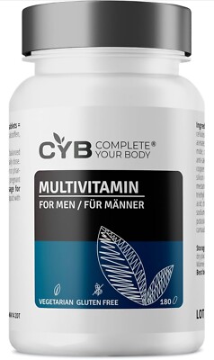 Multivitamin für Männer - 180 Tabletten 6 Monats Vorrat - vegetarisch