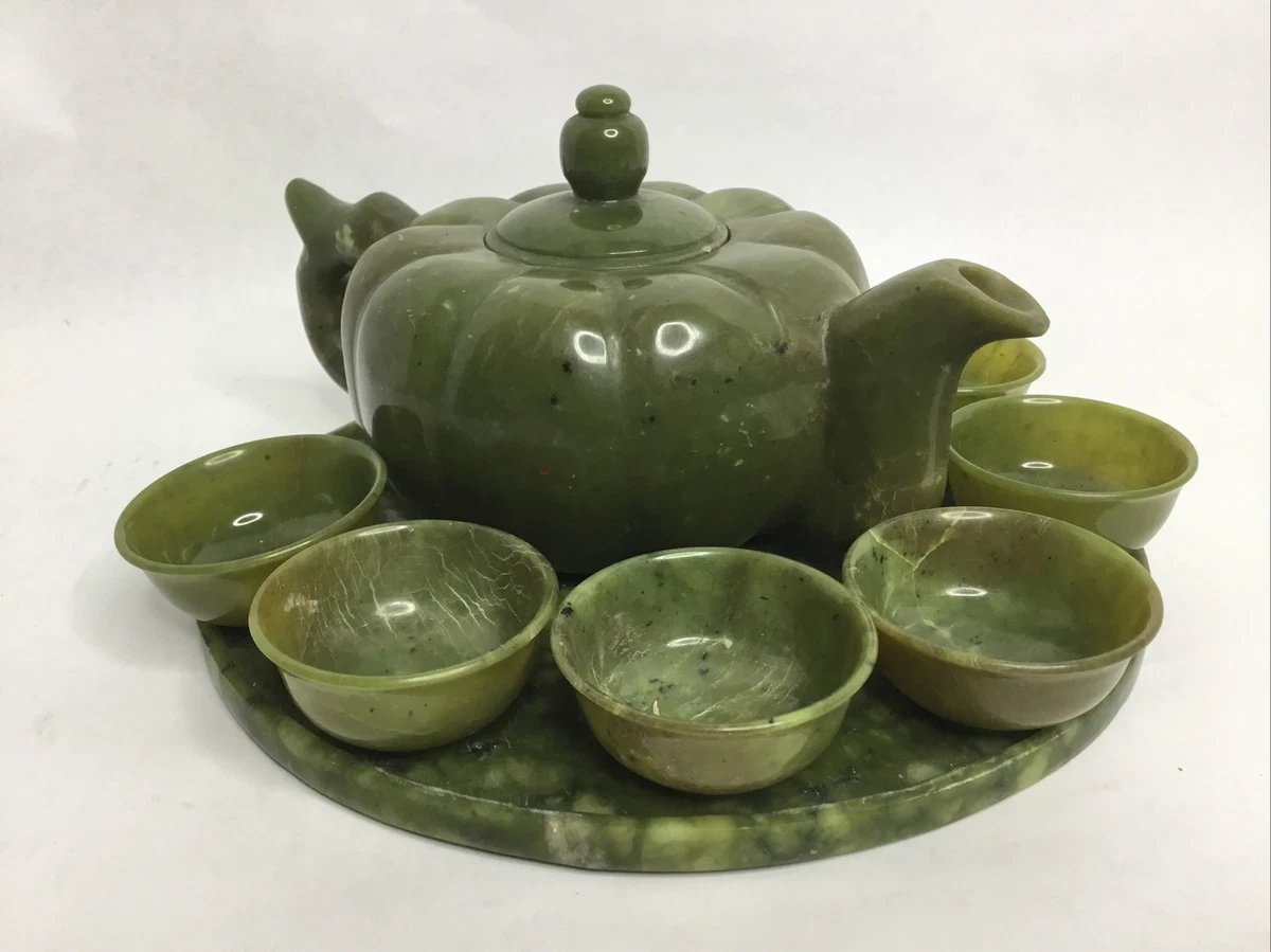 翡翠中国风茶壶| eBay