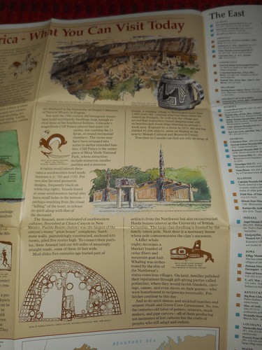 Native American Heritage Map & Visitors Guide National Geographic Society 1991 - Picture 9 of 12