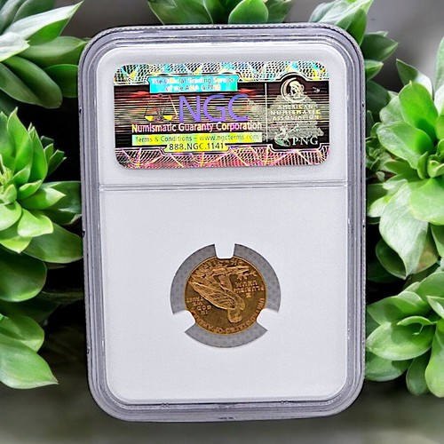 1912 $2 1/2 Gold Indian Head $2.50 NGC MS62 Pre-33 Gold - Price Guide $1125 - Picture 2 of 4