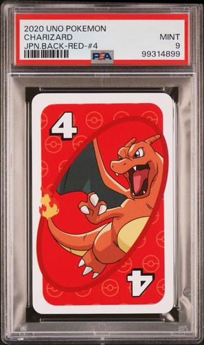 Carte Pokémon Dracaufeu UNO PSA 9 - Gradée