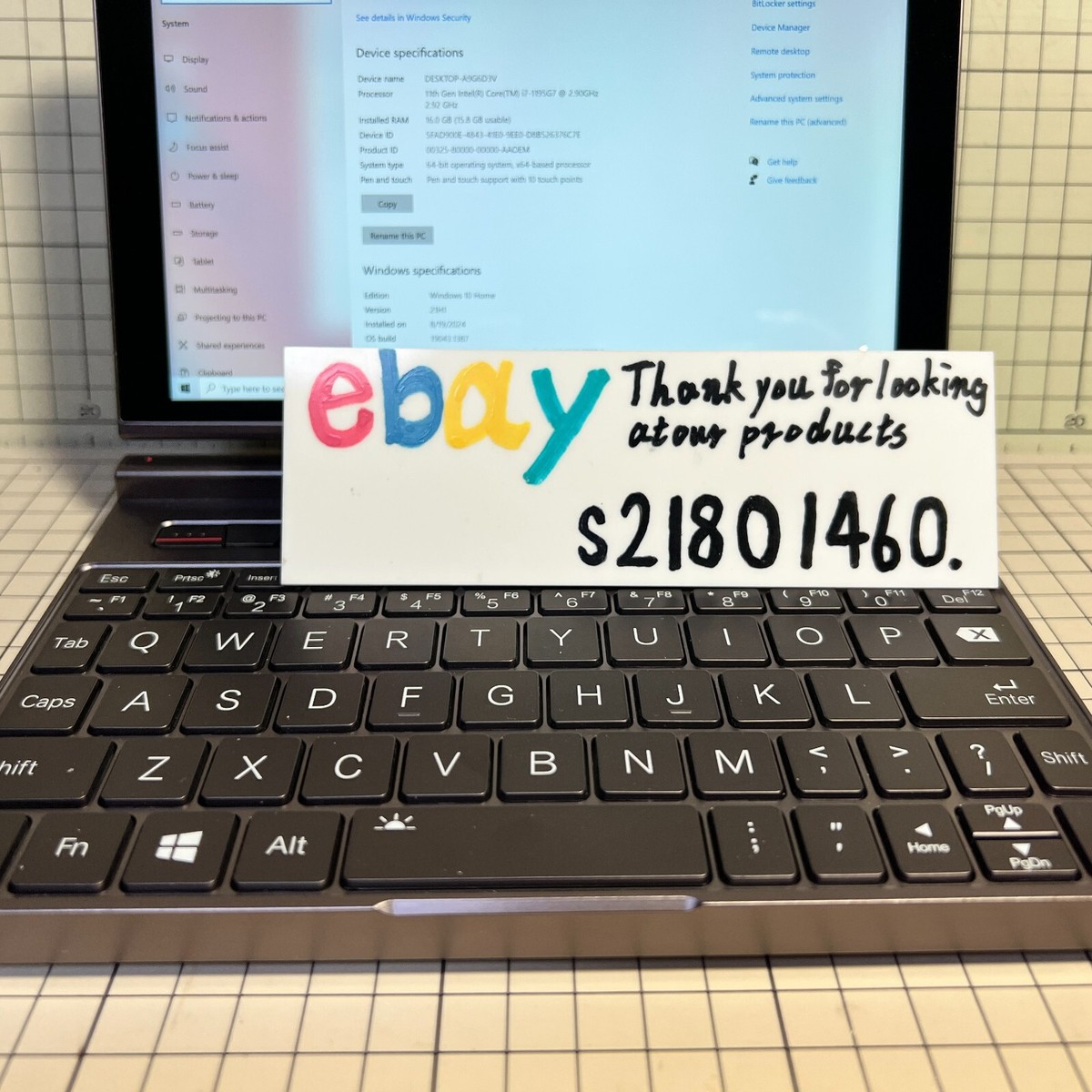 GPD Pocket 3 Ultimate i7-1195G7 16GB 1TB Touch LCD Near Mint Fast