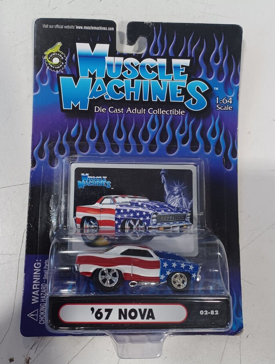 Vintage Muscle machines '67 Nova American Flag 1/64 Scale Diecast