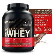 Optimum Nutrition Gold Standard 100% Whey Protein, Extreme Milk Chocolate, 5lb