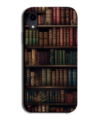 Vintage Bookshelf Phone Case Cover Books Book Shelf Library