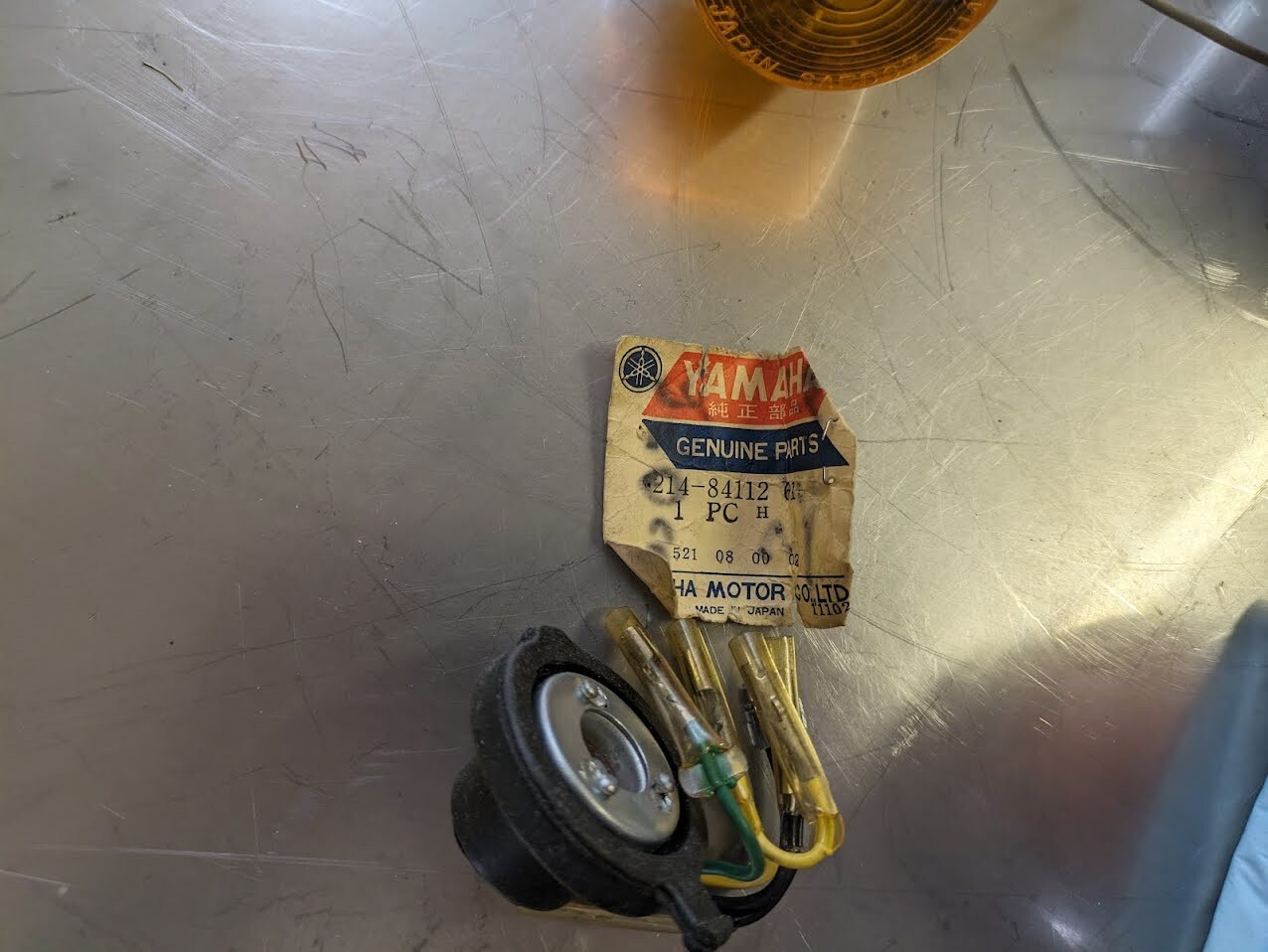 1971 Yamaha Dt1 / RT1 enduro misc. parts group. Lights, Blinkers