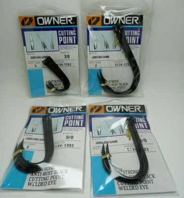 1pk Owner Cutting Point Jobu Big Game Fishing Hook Model 5134 Choose Size