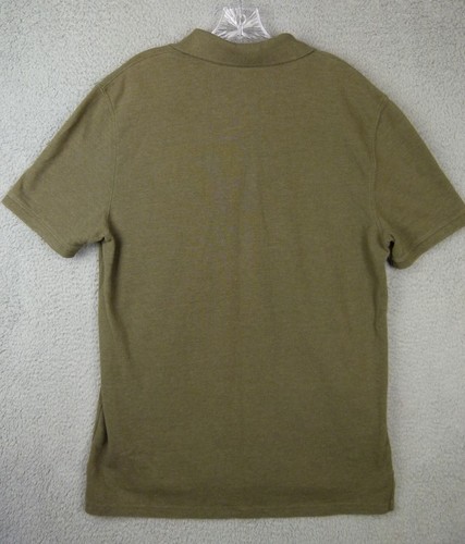 St. John's Bay Mens Large Olive Green Cotton Blend Legacy Polo Shirt - Picture 3 of 4