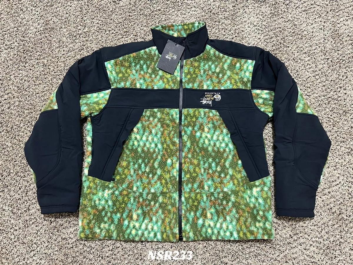 STÜSSY & MOUNTAIN HARDWEAR FLEECE JACKET GROVES SCALE PRINT ...