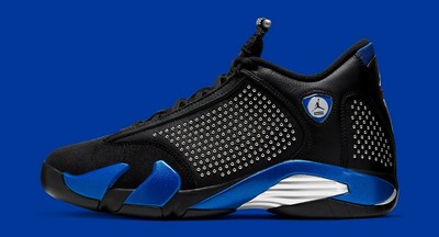 supreme jordan 14 black and blue