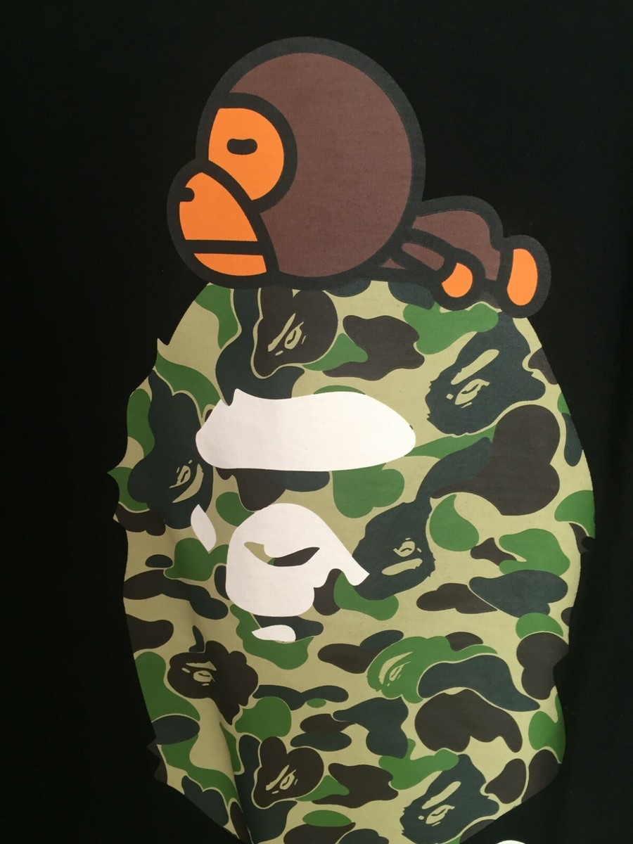A Bathing Ape Black T-shirt (BAPE) | eBay
