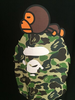 A Bathing Ape Black T-shirt (BAPE) | eBay