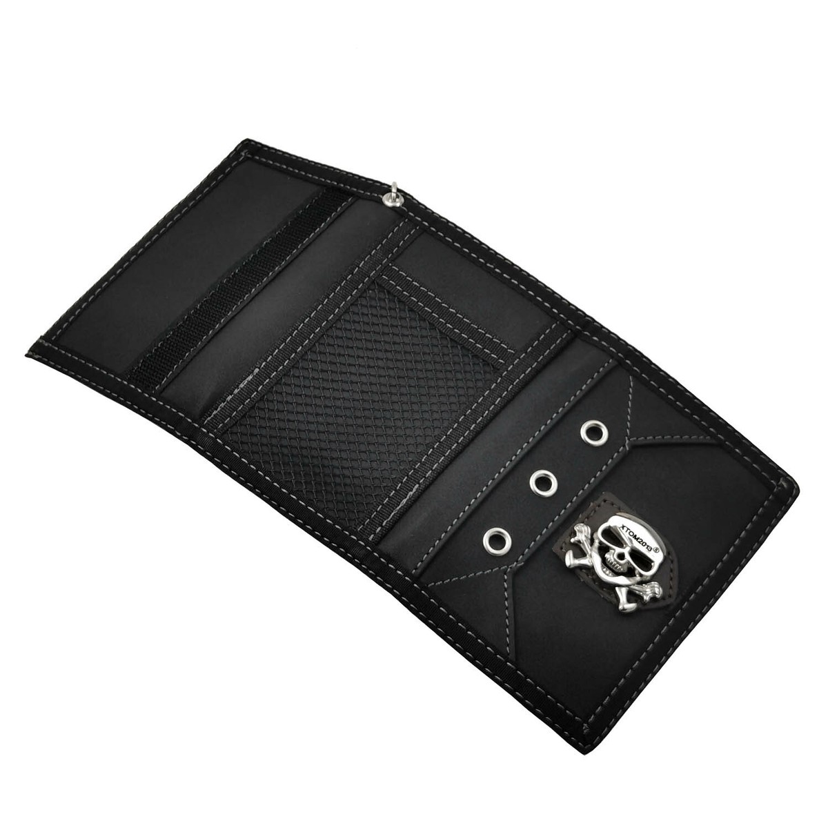 小物 M / short marina walletchain 小物 M / short marina walletchain Punk Black Leather Men's