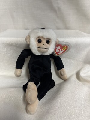 Ty Beanie Baby Mooch The Monkey DOB August 1, 1998 MWMT