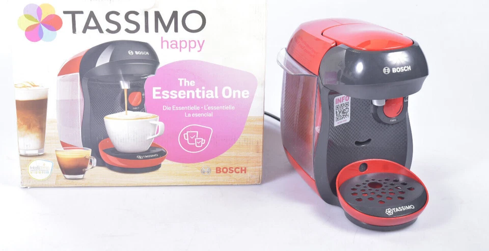 BOSCH Tassimo Happy Kapselmaschine Kaffeemaschine rot 1400W