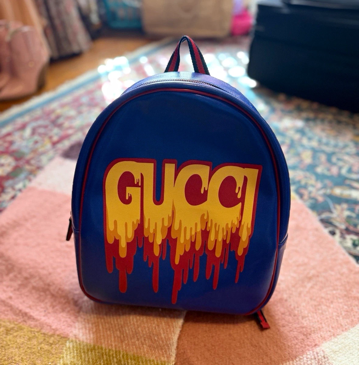 Gucci Backpack Blue Bags & Handbags for Women for sale | eBay