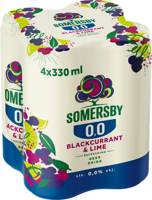 5900014005587 Somersby Black Currant & Lime 0.0% 4x330ml, puszka Carlsberg Pols