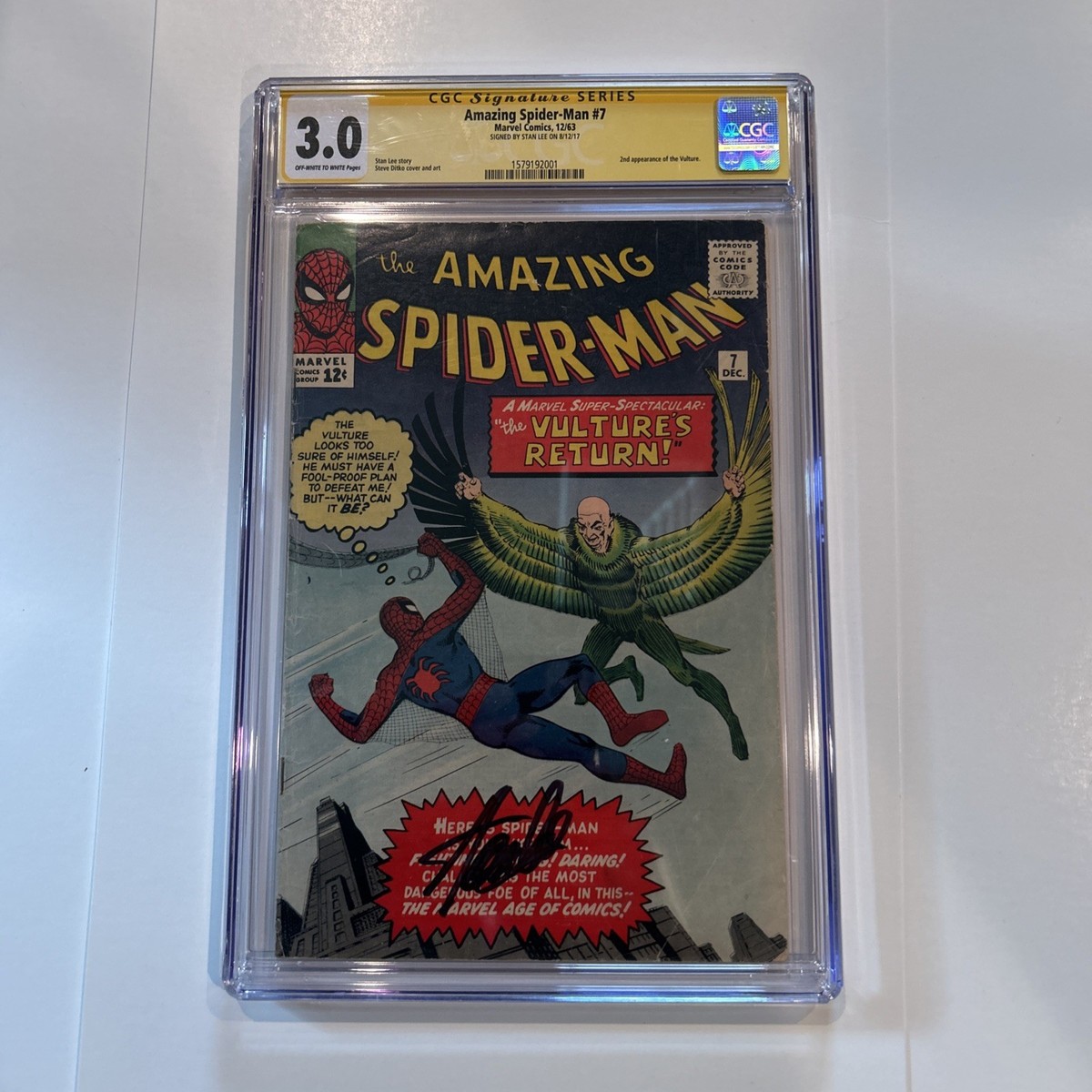 アメージングスパイダーマン #7 アメコミリーフ 1963年出版 The Amazing Spider-Man #7 (Marvel Comics November December 1963