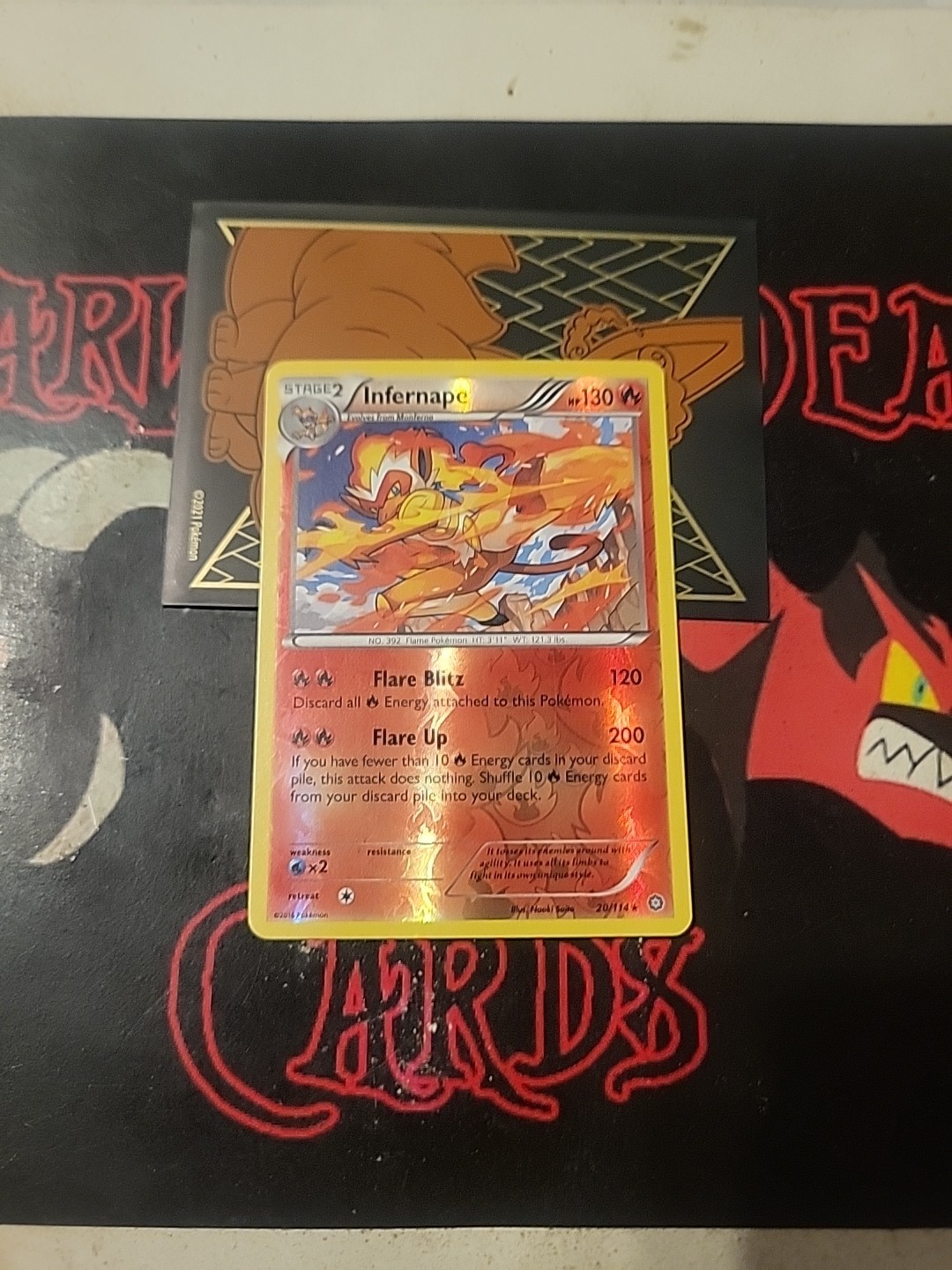 Pokémon TCG Steam Siege "Infernape" 20/114 REVERSE HOLO RARE NM