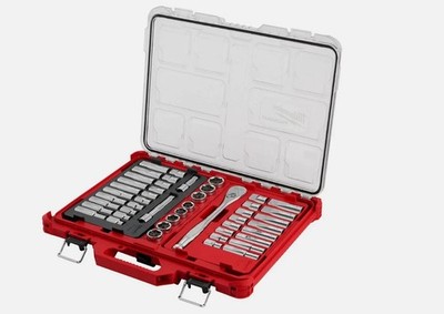 Milwaukee 48-22-9487 47 PC 1/2'' Drive Ratchet/Socket Set w/ PACKOUT Organizer