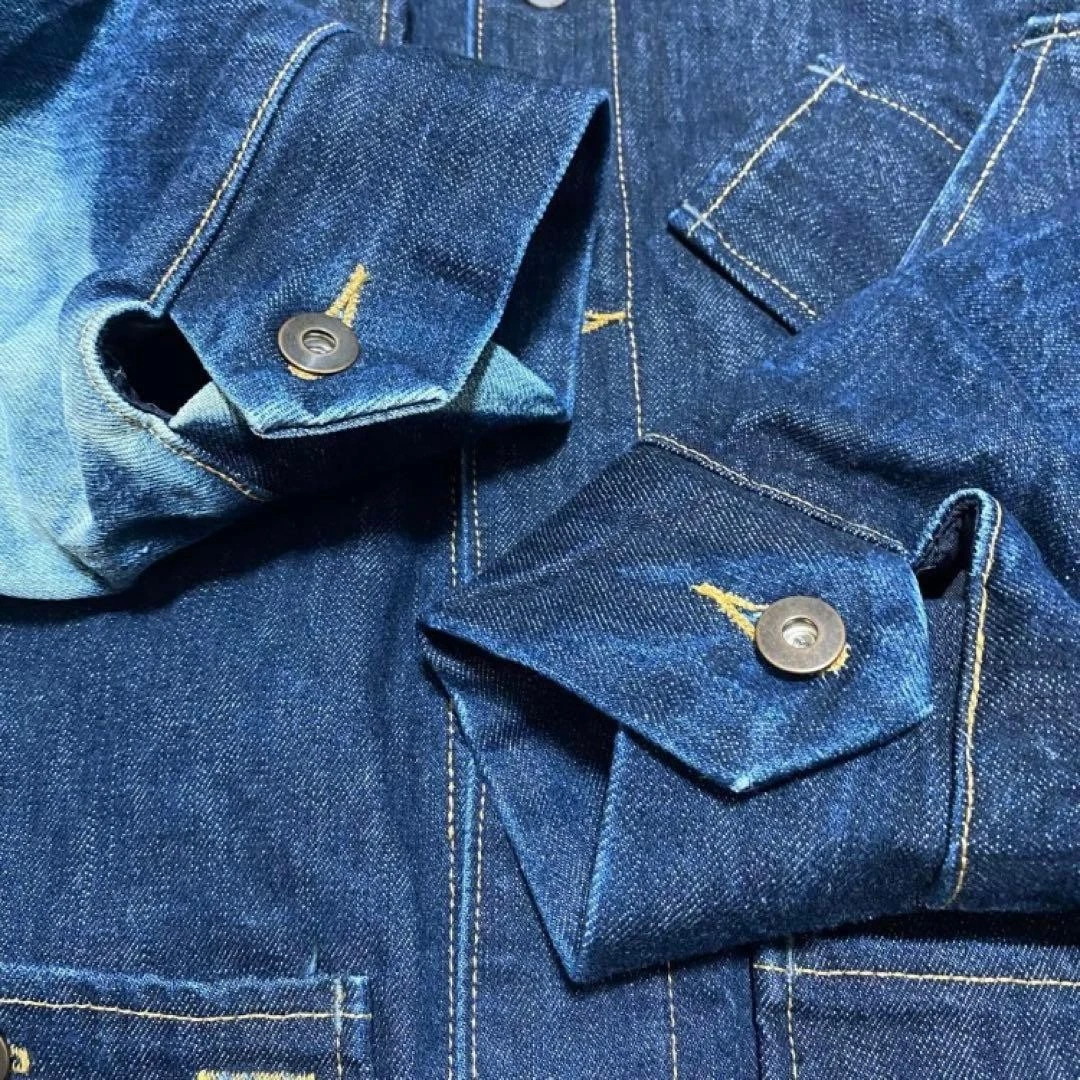 TELLASON Denim Coverall L Made in USA Vintage Aged Look 100% Cotton Material JPN image 6