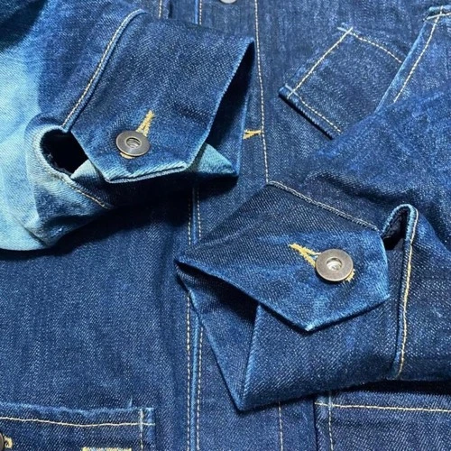 TELLASON Denim Coverall L Made in USA Vintage Aged Look 100% Cotton Material JPN image 6