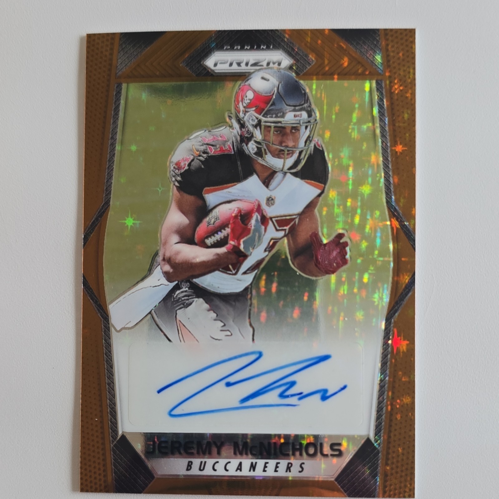 Jeremy McNichols Panini Prizm Rookie Autographs #RAJMN Bronze Stars
