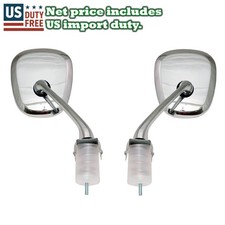Chrome Steel Pair Fender Mirrors New Set For Mg Magnette Za Zb 1953 - 1969 Lh Rh Chrome Steel Pair Fender Mirrors New Set For Mg Magnette Za Zb 1953 - 1969 Lh Rh