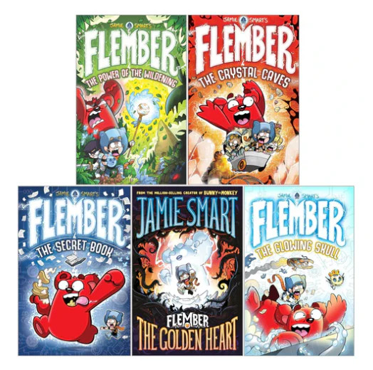 Jamie Smarts Flember Series 5 Books Set - Fantasy Adventure for Ki | Smart Jamie
