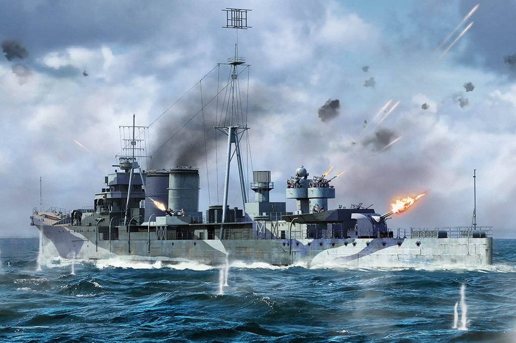 Trumpeter 06742 HMS COLOMBO 1/700 Model Kit