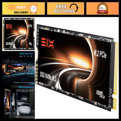 512GB NVMe M.2 SSD PCIe 4.0 - 7100MB/s Read Speed, Heatsink, Gaming Storage Upgr