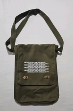 Nickelback Olive Green Canvas Messenger Bag Band Merch Shoulder Bag Adjustable