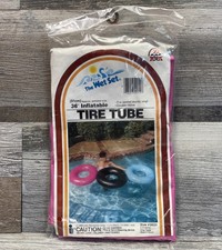 Intex Wet Set Pool Float Inflatable Tire Tube 36  New Sealed Pink Vintage 1989