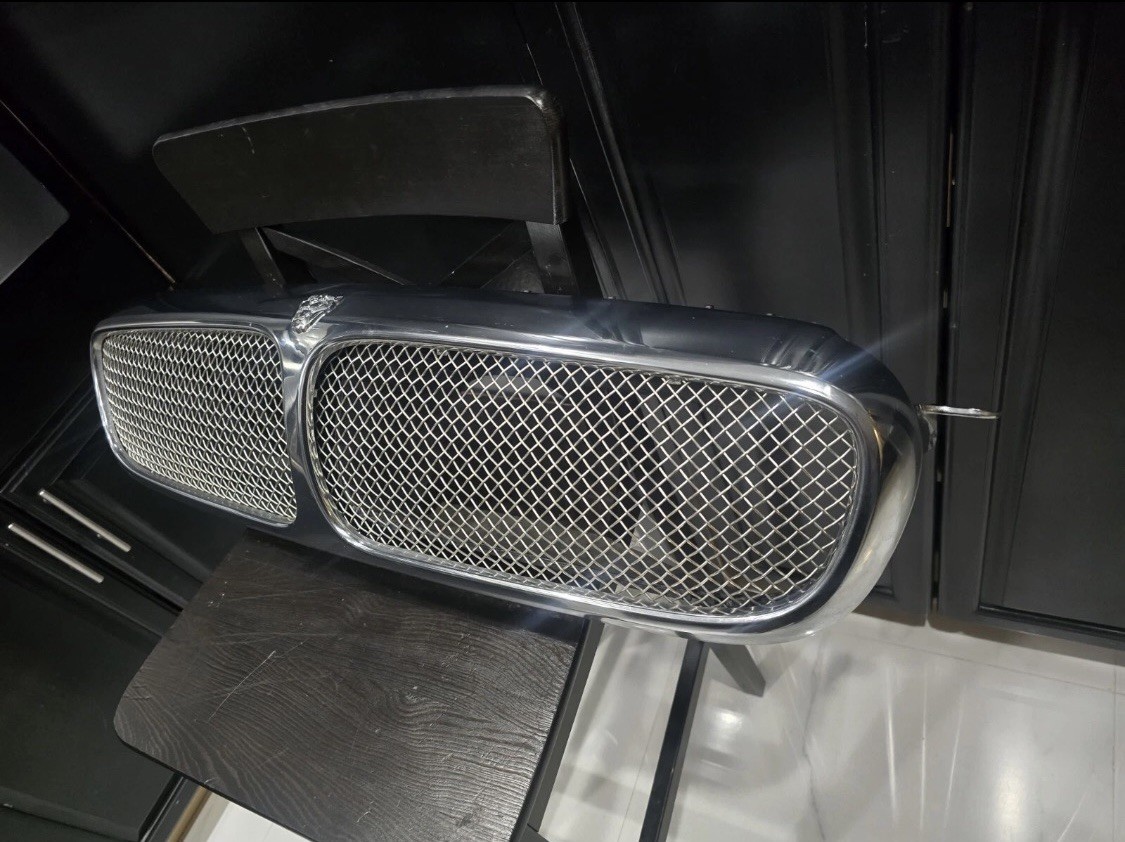 OEM 05 06 07 Jaguar XJR XJ8 XJ12 Vanden Plas Front Chrome Mesh Grill Grille  