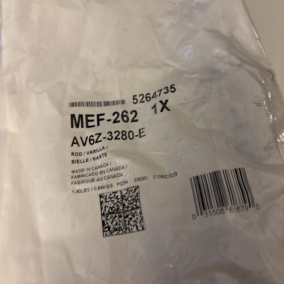 Motorcraft MEF262 AV6Z3280E extremo de varilla de amarre OEM repuesto de fábrica para Ford Foto 2 de 3