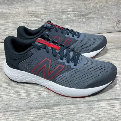 New Balance Men s 520v7 Running Shoes Sneakers Grey Red Size 9.5 D NEW
