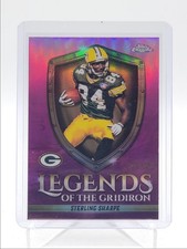 STERLING SHARPE 2025 TOPPS CHROME LEGENDS OF THE GRIDIRON PINK /250 Q5692