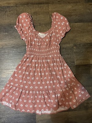 Altr d State Floral Dress Medium Summer Pink Flowers Mini Dress  Easter!