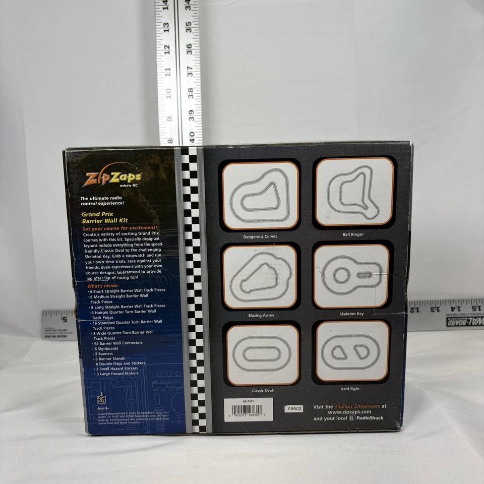 Zip Zaps Mini RC Cars Race Track Grand Prix Barrier Wall Kit Radio Shack RC NEW - Image 3 of 4