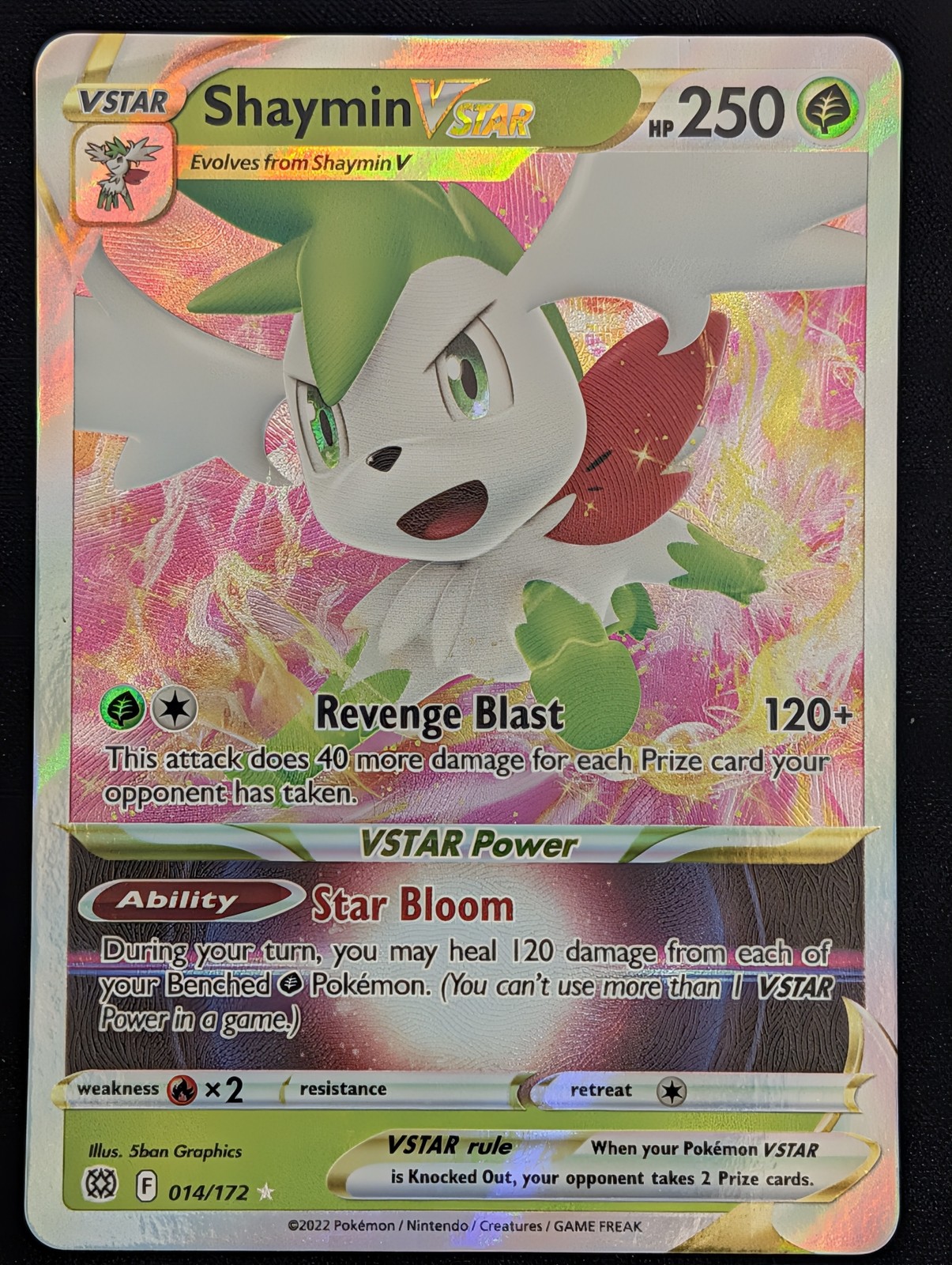 Shaymin VSTAR (014/172) SWSH09: Brilliant Stars Pokemon NM