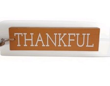 Thanksgiving Thankful Wood Sign Free-Standing