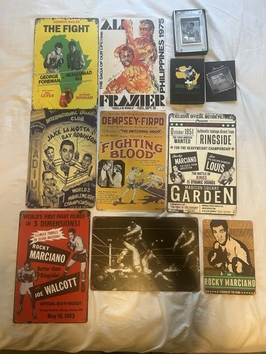 Boxing Vintage Style Tin/Metal Signs 8x12. 8x6. See Descriptions.