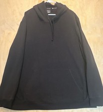 Tek Gear Mens Black Fleece Pullover Hoodie Sw...