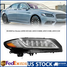RH Passenger Side Full LED Headlight W/O AFS For Lincoln Continental 2017-2020