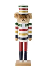 HBC Hudson’s Bay Stripes Bear Nutcracker 15” **NEW**