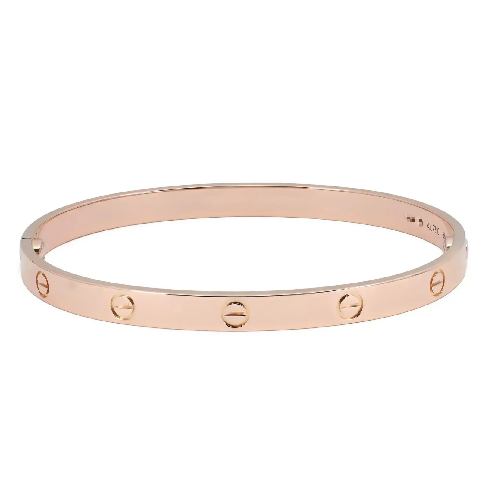 Cartier Love Bracelet Classic Model 18K Rose Gold Size 21