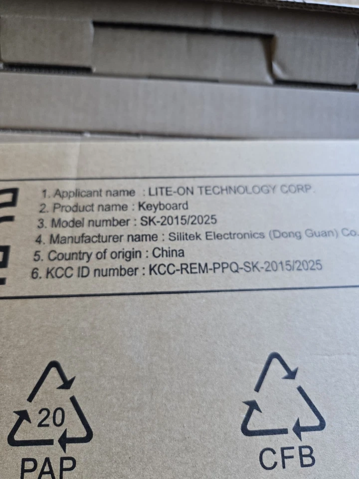 Teclado HP/Liteon con cable modelo Sk 2015 modelo PS/2 nuevo Foto 4 de 4
